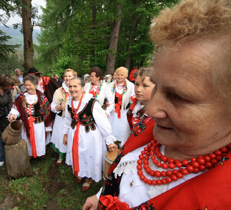 Redyk. Korbielów. Dojenie owiec. Beskidy. Góry. VII