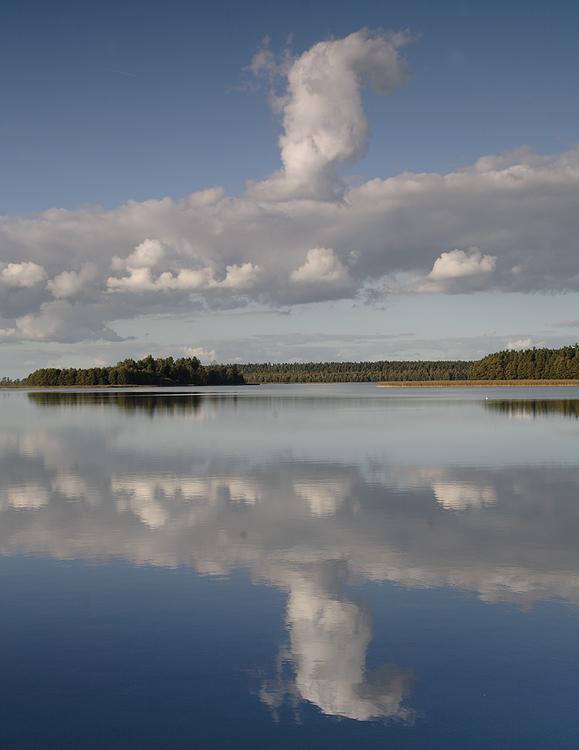 Jastrzęby - Wigry - tafla i niebo